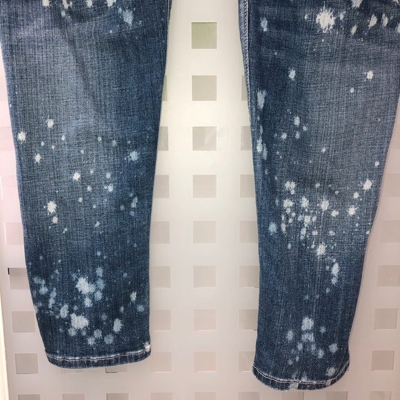 🎉3HP🎉 LANE BRYANT Low Rise Boyfriend Jeans Distressed Deconstructed Stretch 16 - Picture 12 of 16